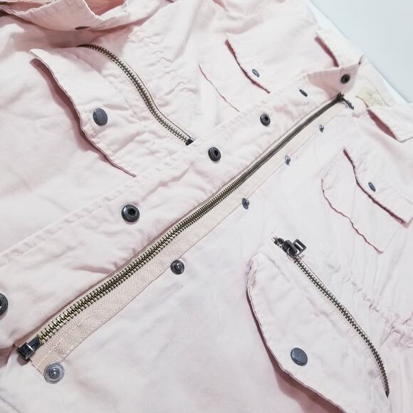 Lilly Aldridge for Velvet Light Pink Utility Lightweight Jacket Multi Pockets - Picture 9 of 11